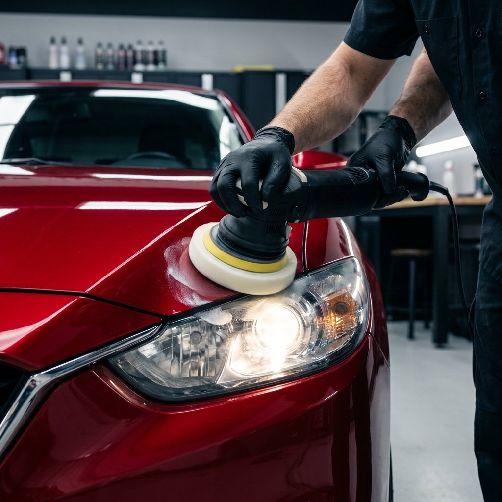 Headlight polishing process